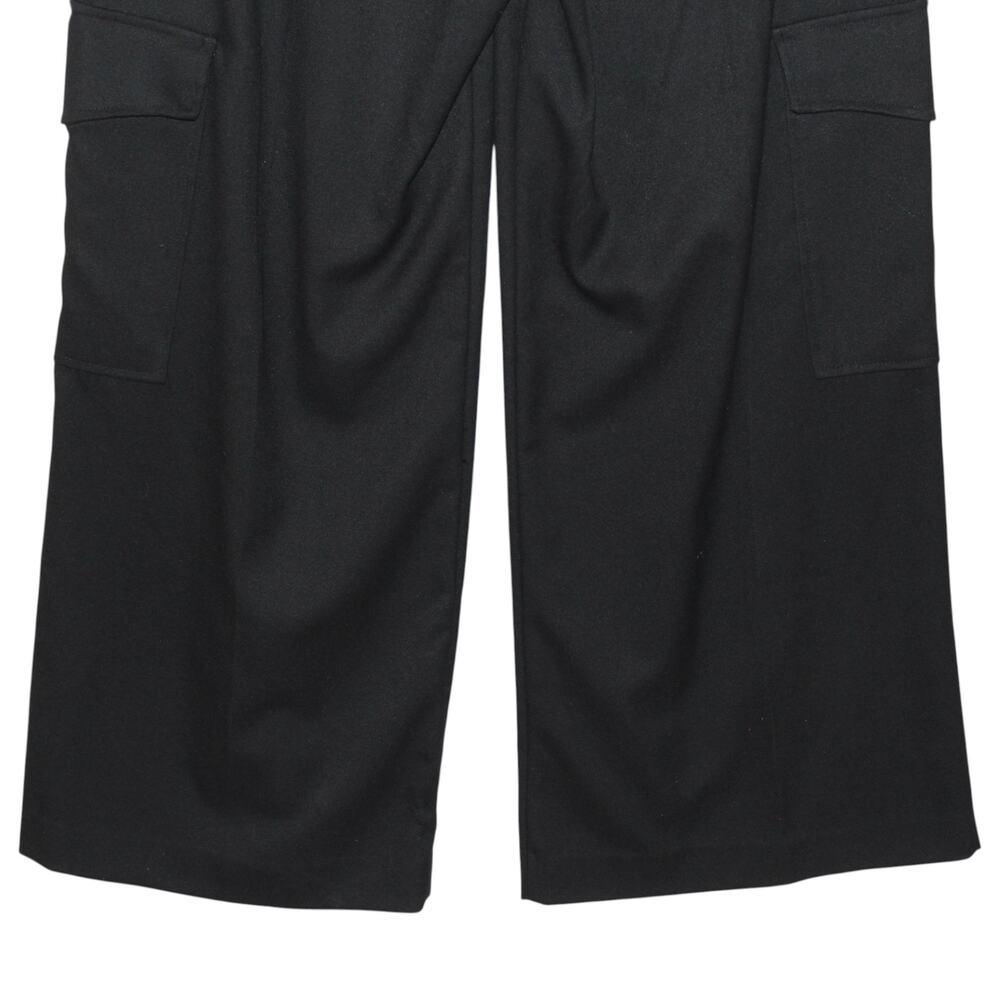 KOTON Arzu Sabanci Wide Leg Black Pants Size EU 42 Large - Picture 12 of 13